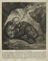 TvB G 4366
<br/>
Oerrund en tijger
<br/>
<em>Ridinger, Johann Elias (1698-1767)</em>